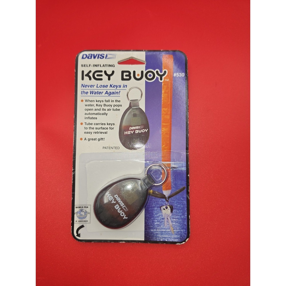 Davis Key Buoy Self Inflating Retrieval #530 Keys Float New In Package
